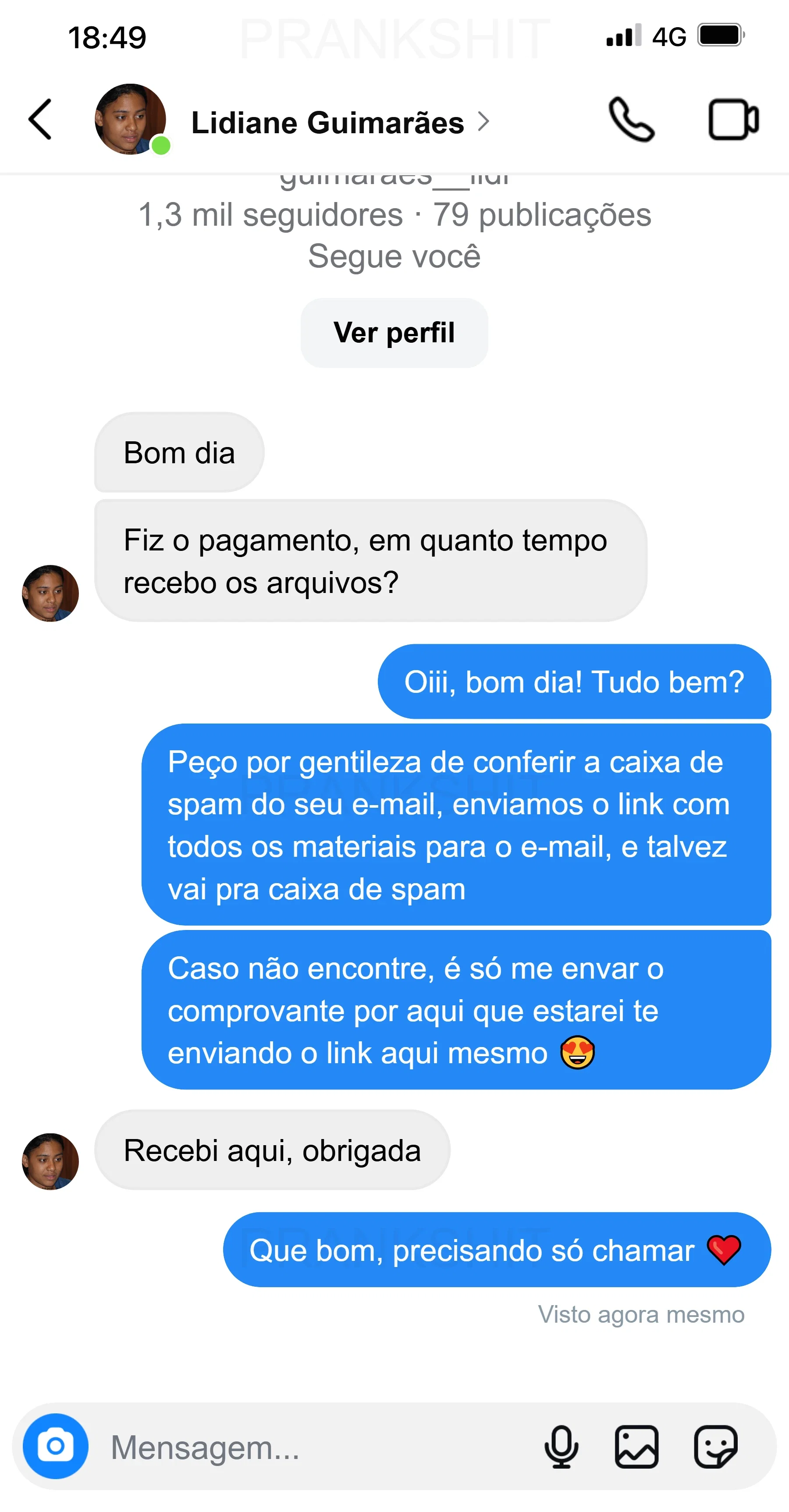 Depoimento de cliente 1